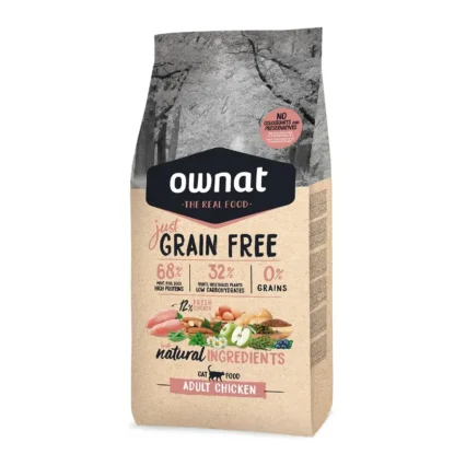 Ownat just grain free adult chicken cat saco