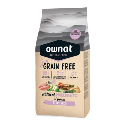 ownat just grain free sterilized saco