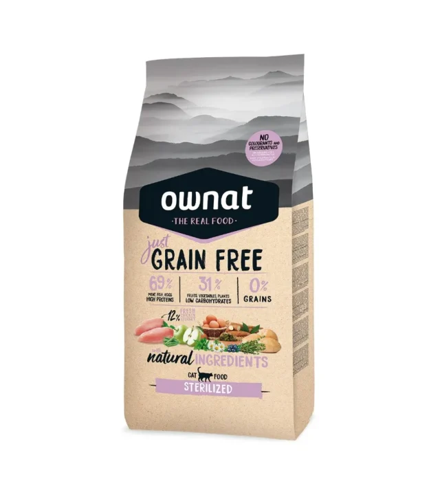 ownat just grain free sterilized saco